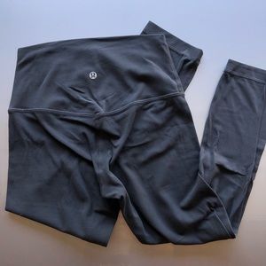 Lululemon graphite grey align leggings 21” size 4